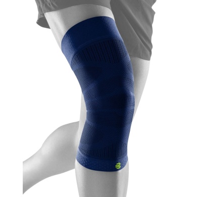 Bauerfeind Knee Brace Sports Compression Knee Support (Moderate Compression) navy blue - 1 piece