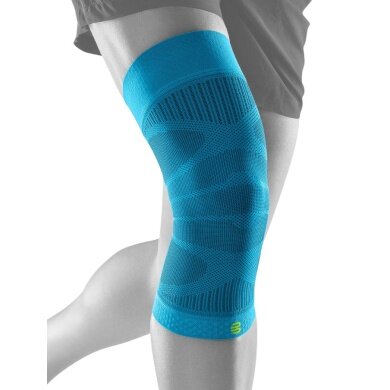 Bauerfeind Knee Brace Sports Compression Knee Support (Moderate Compression) river blue - 1 piece