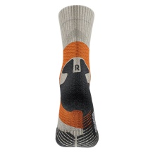 Bauerfeind Sportsock Trail Run Mid Cut (Compression Sock) grey/orange men's - 1 pair