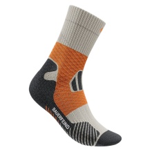 Bauerfeind Sportsock Trail Run Mid Cut (Compression Sock) grey/orange men's - 1 pair
