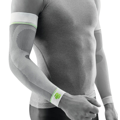 Bauerfeind Sports Compression Arm Sleeves Short (light, comfortable) white - 2 pieces