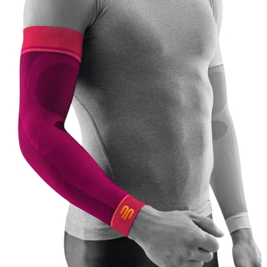 Bauerfeind Sports Compression Arm Sleeves Short (light, comfortable) pink - 2 pieces
