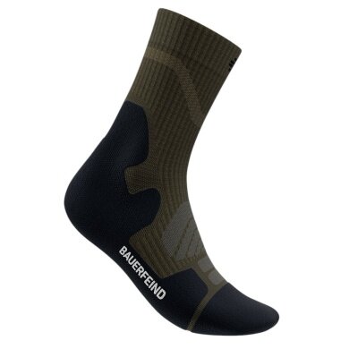 Bauerfeind Sportsock Outdoor Merino Mid Cut (Compression Sock) dark green Men's - 1 Pair