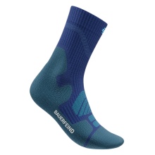 Bauerfeind Sportsock Outdoor Merino Mid Cut (Compression Sock) blue Men's - 1 Pair