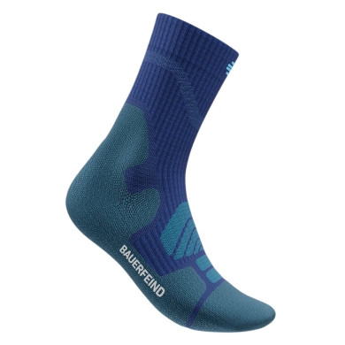 Bauerfeind Sportsock Outdoor Merino Mid Cut (Compression Sock) blue Men's - 1 Pair