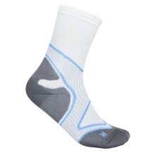 Bauerfeind Sportsock Run Performance Mid Cut (Compression Sock) white/blue Men's - 1 Pair