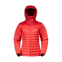 Bergans Winter Down Jacket Rabot Light Down with Hood (light, warm) red Ladies