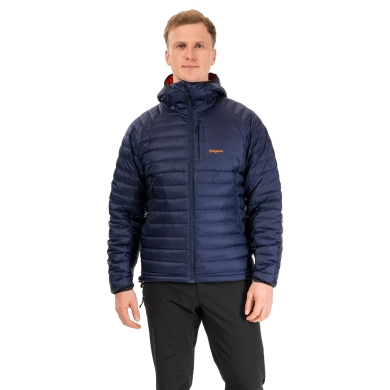 Bergans Vaagaa Light Down Hood Jacket (windproof) navy/orange men's