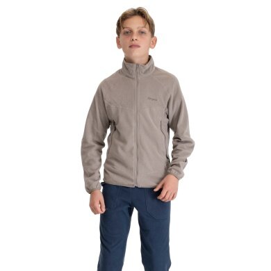 Bergans Junior Fleece Midlayer Jacket (warm) taupe brown children