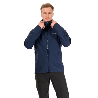 Bergans Rabot Alpine 3L Shell Jacket (Hardshell jacket, waterproof, windproof) navy blue men's