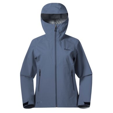 Bergans Essentials 3L Shell Rain Jacket (Hardshell Jacket, waterproof, windproof) granite blue ladies