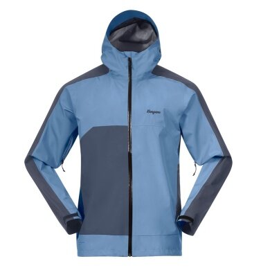 Bergans Softshell Jacket Vaagaa 3L Shell (Hardshell Jacket, waterproof, windproof) granite blue/moon blue men's