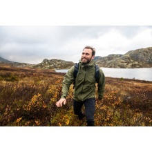 Bergans Essentials 2.5L Shell Rain Jacket (Rain Jacket, waterproof, windproof) dark green men's