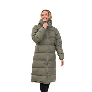 Bergans Winter Down Coat Urban Down Long Coat (thermal insulation) green ladies