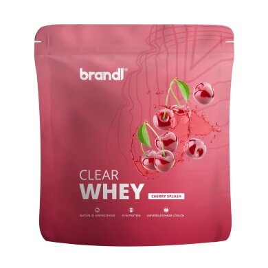 Brandl Protein Powder Clear Whey Isolate (refreshing protein drink) Cherry 800g bag
