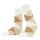 Burlington Daily Sock Bonnie (Cotton) white/beige ladies - 1 pair