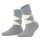 Burlington Daily Sock Cosy Argyle (Wool Blend) grey/white Ladies - 1 Pair
