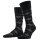 Burlington Daily Sock Danny (Cotton, Argyle Pattern) black/grey Men's - 1 Pair