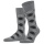 Burlington Daily Sock Danny (Cotton, Argyle Pattern) grey/black Men's - 1 Pair