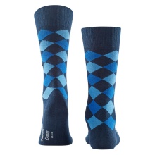 Burlington Daily Sock Danny (Cotton, Argyle Pattern) navy blue men's - 1 pair