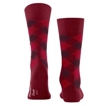 Burlington Daily Sock Danny (Cotton, Argyle Pattern) red Men - 1 Pair
