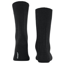 Burlington Daily Sock Dover (Virgin Wool, Rib Structure) black Men's - 1 Pair