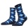 Burlington Daily Sock Sandy (Cotton, Argyle Pattern) navy blue Ladies - 1 Pair