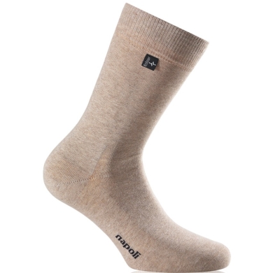 Rohner Business Socks Crew Napoli Beige Men's Single Pair