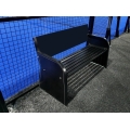 Carrington bench made of steel (weatherproof) black 1.51 x 0.55 x 0.79 m