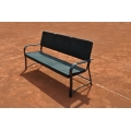 Carrington Tennis Bench (weatherproof) black 1.60 x 0.73 x 0.77 m
