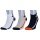 Champion Tennis Socks (Cotton) Quarter C Logo Print white/gray/navy blue Children - 3 Pairs