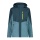 CMP Rain jacket with detachable hood petrol blue Men