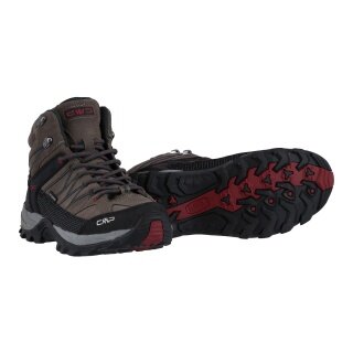 CMP Rigel Mid Trekking WP Waterproof Walking Shoes (Dark Brown) for Men