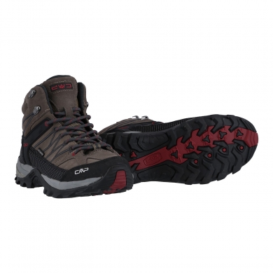 CMP Rigel Mid Trekking WP Waterproof Walking Shoes (Dark Brown) for Men