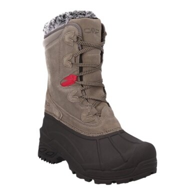 CMP Borhea WP Snow Winter Boots (Suede, with Lining, Waterproof) desert brown/dark grey Ladies