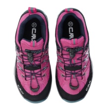 CMP Rigel Low WP Hiking Shoes (Trekking, waterproof) pink/black girls