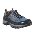 CMP Rigel Low WP Hiking Shoes (Trekking, waterproof) ocean blue/orange men's
