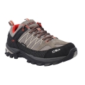 CMP Rigel Low WP Hiking Shoes (Trekking, waterproof) desert beige/black/red men's