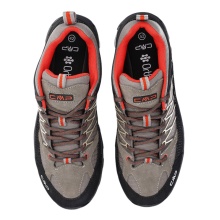 CMP Rigel Low WP Hiking Shoes (Trekking, waterproof) desert beige/black/red men's