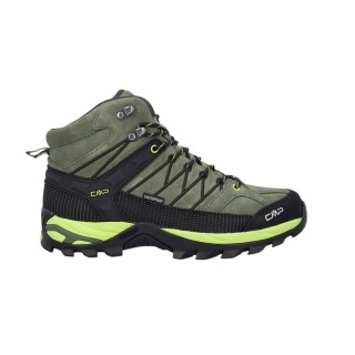 CMP Rigel Mid Trekking WP Hiking Shoes (Trekking, waterproof) khaki green/lime/black Men's