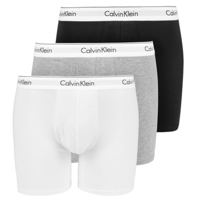 Calvin Klein Underwear Boxer Shorts Brief Modern Cotton (Cotton) Multicoloured Black/White/Grey Men - 3 Pieces