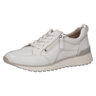 Caprice Sneaker 23702 (leather, with side zip) white ladies