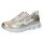 Caprice Sneaker 23730 (leather, with side zip) gold/white ladies