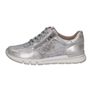 Caprice Sneaker 23750 (leather, with side zip) grey ladies