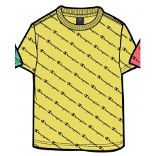 Champion Leisure T-shirt (Cotton) Champion Small Logo Print Yellow Kids