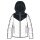 Champion quilted jacket with hood (lined, warm, windproof) white/black girls
