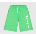 Champion leisure trousers (cotton) Bermuda with logo lettering short 2023 green boys