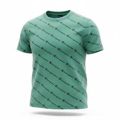 Champion Leisure T-shirt (Cotton) Champion Small Logo Print Green Kids