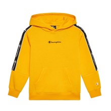 Champion Hoodie - lightweight fleece with logo tape yellow Kids