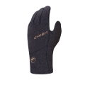Chiba Winter Cycling Gloves All Natural Glove Warm (Upper hand made of warm felt fabric) black - 1 pair